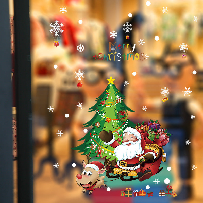 Navidad - Pegatinas de vidrio navideñas - Zhibo