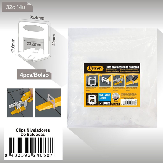 Liyset - Clips Niveladores de Baldosas