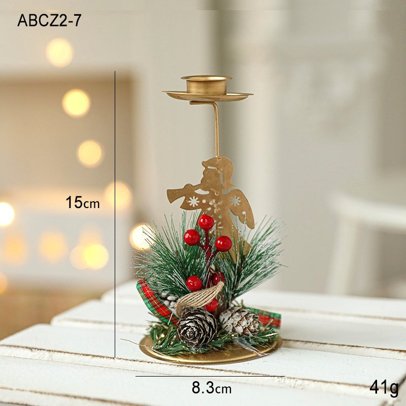 Navidad - Candelabro navideño de hierro - Zhibo