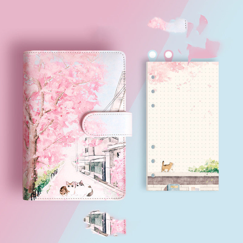 Cuaderno con Dibujo de Gato - Zhibo