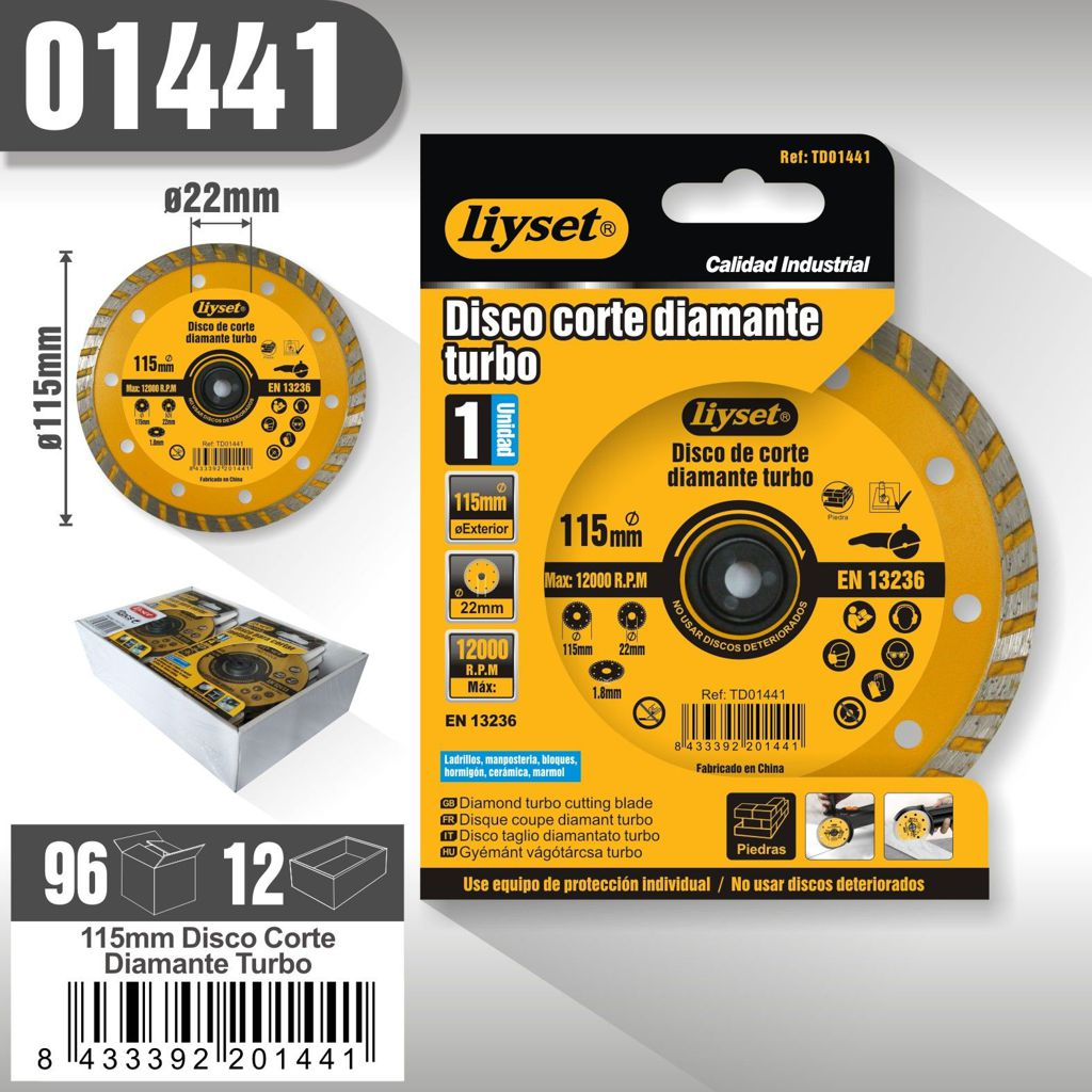 Liyset - Disco Corte Diamante Turbo