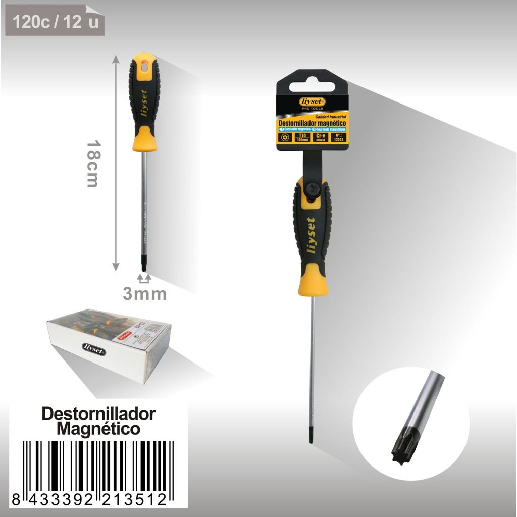 Liyset - Destornillador Magnetico T10 x 100mm