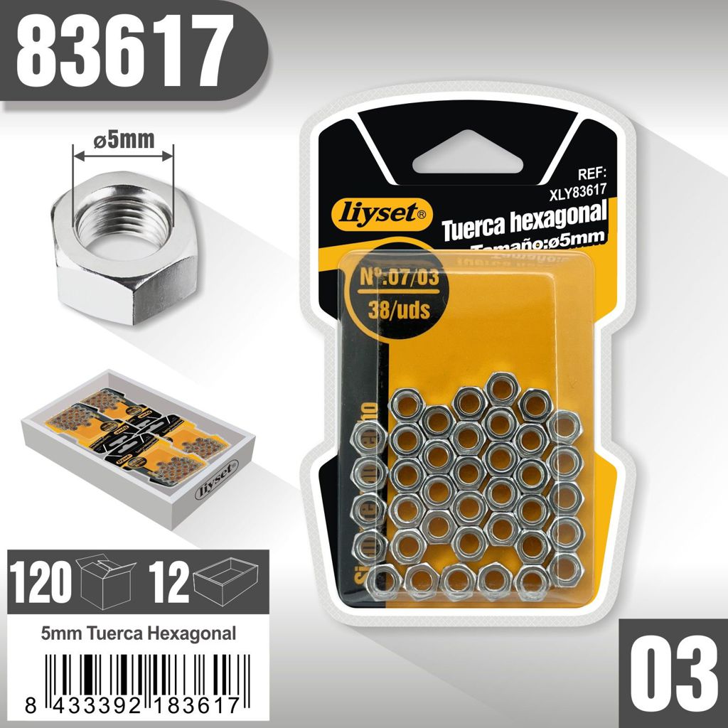 Liyset - Tuerca Hexagonal 5mm