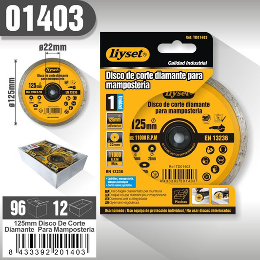 Liyset - Disco de Corte Diamante para Mamposteria