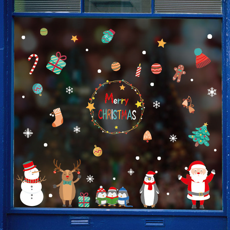 Navidad - Pegatinas de vidrio navideñas - Zhibo