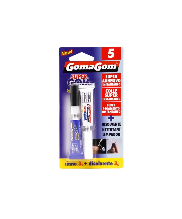 GomaGom - SUPER ADHESIVO INSTANTÁNEO 3g – PARA PEGAR