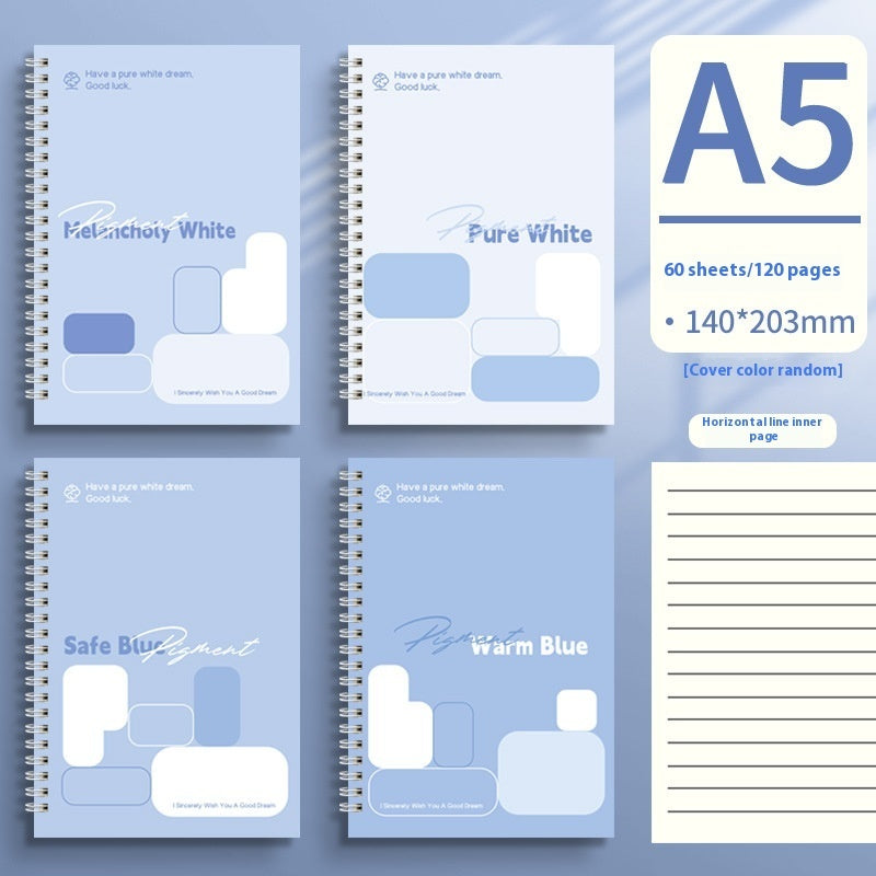 Cuaderno Espiral Azul A5 - Zhibo