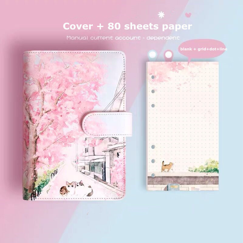 Cuaderno con Dibujo de Gato - Zhibo