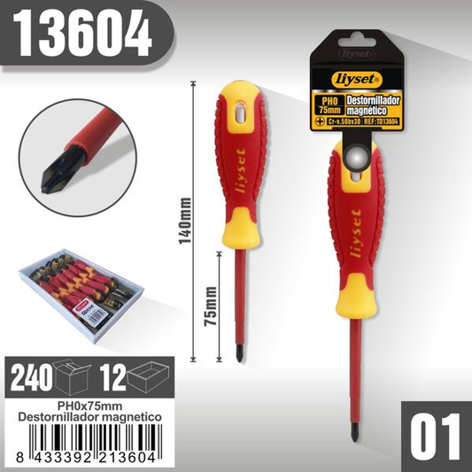 Liyset - Destornillador Magnetico 75mm