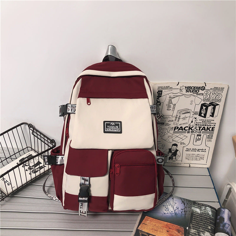 Junior High School College Students Backpack - Zhibo