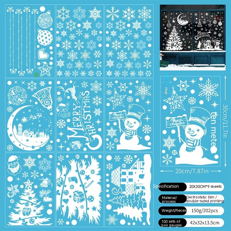Navidad - Pegatinas estáticas navideñas - Zhibo