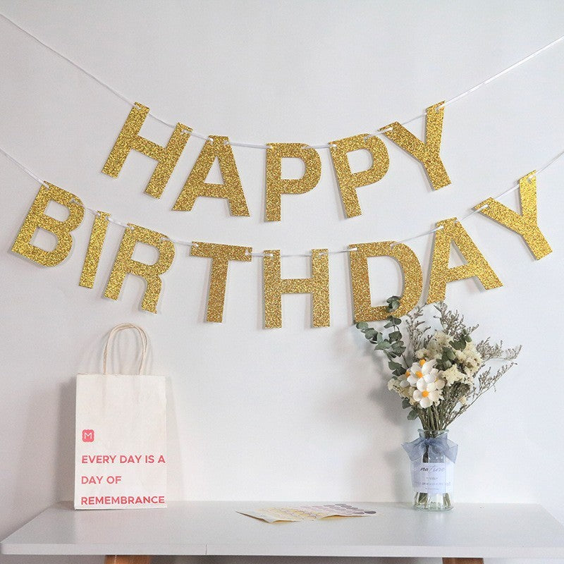 Decoración de pared - Happy Birthday 001 - Zhibo