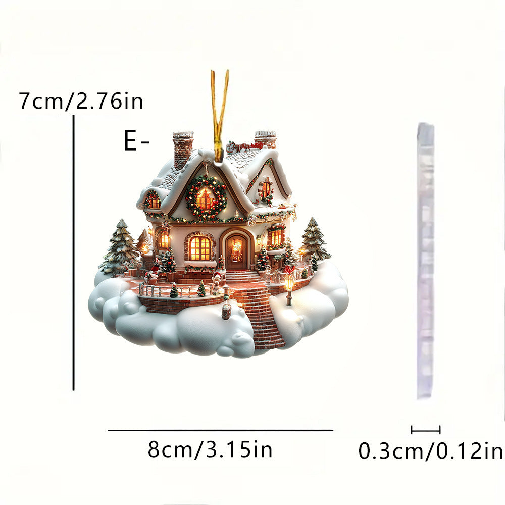 Navidad - Casa de nieve navideña - Zhibo