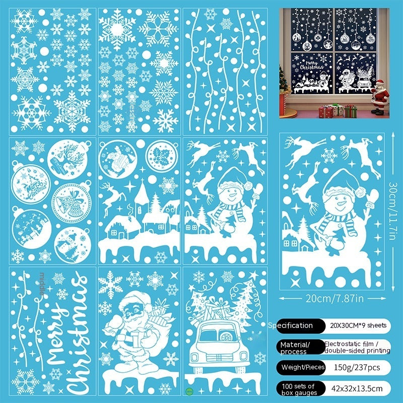 Navidad - Pegatinas estáticas navideñas - Zhibo