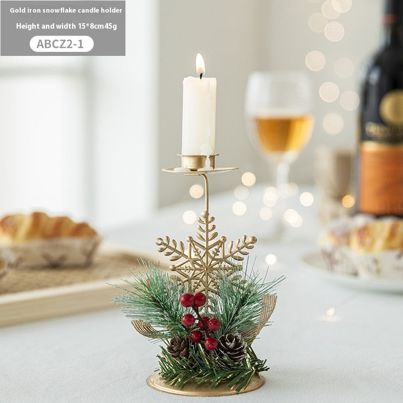 Navidad - Candelabro navideño de hierro - Zhibo