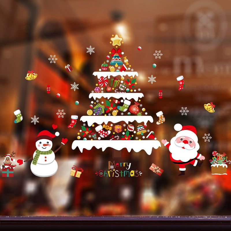 Navidad - Pegatinas de vidrio navideñas - Zhibo