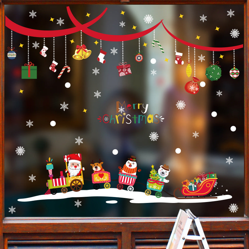 Navidad - Pegatinas de vidrio navideñas - Zhibo