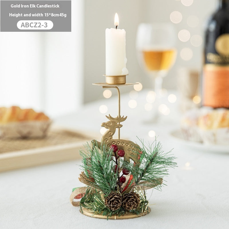 Navidad - Candelabro navideño de hierro - Zhibo