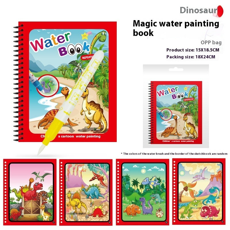 Libro de imágenes de agua mágico, relleno de colores de grafiti - Zhibo
