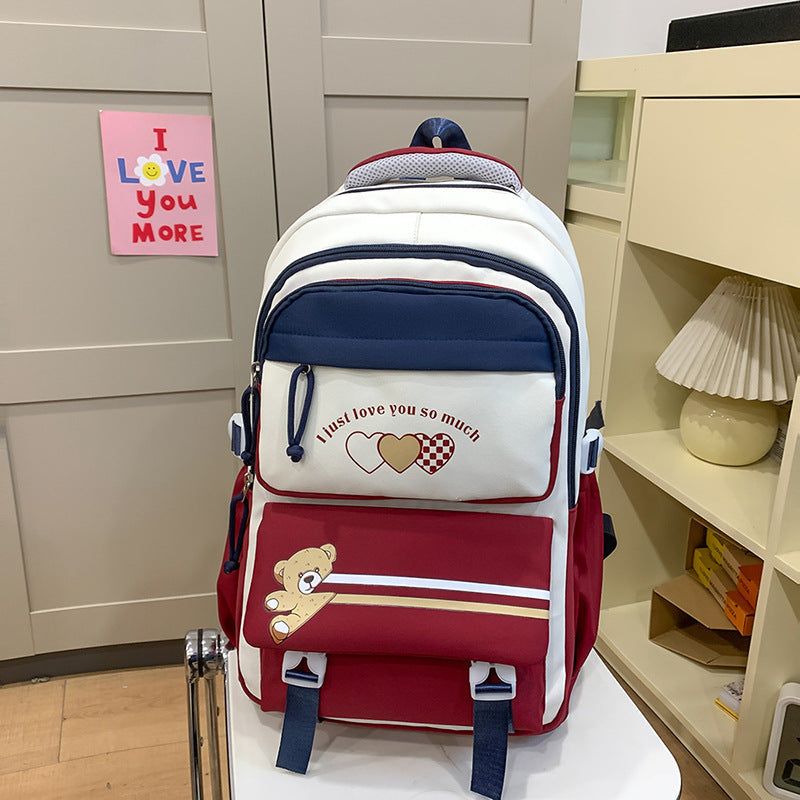Mochila de gran capacidad para secundaria y preparatoria. - Zhibo