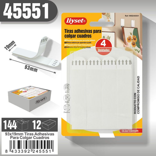 Liyset - Tiras adhesivas para colgar Cuadros