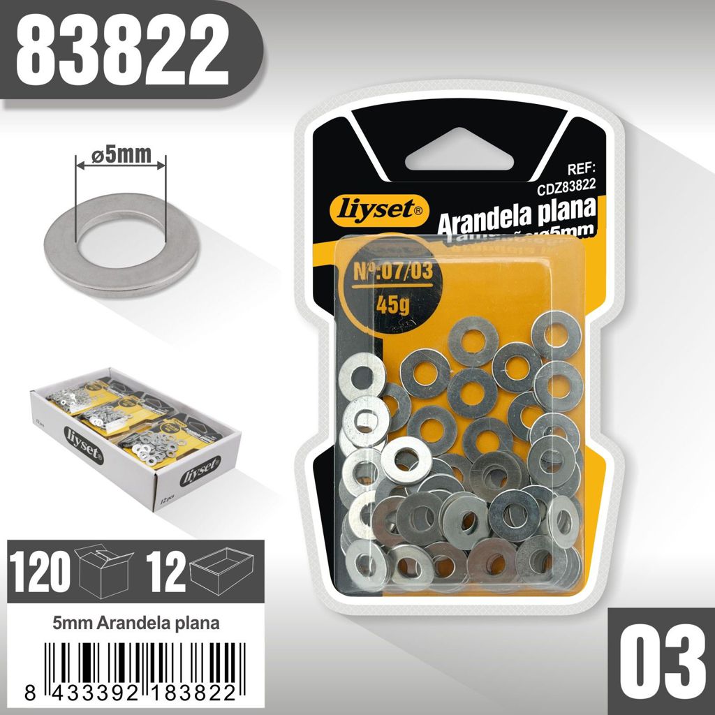 Liyset - Arandela Plana 5mm