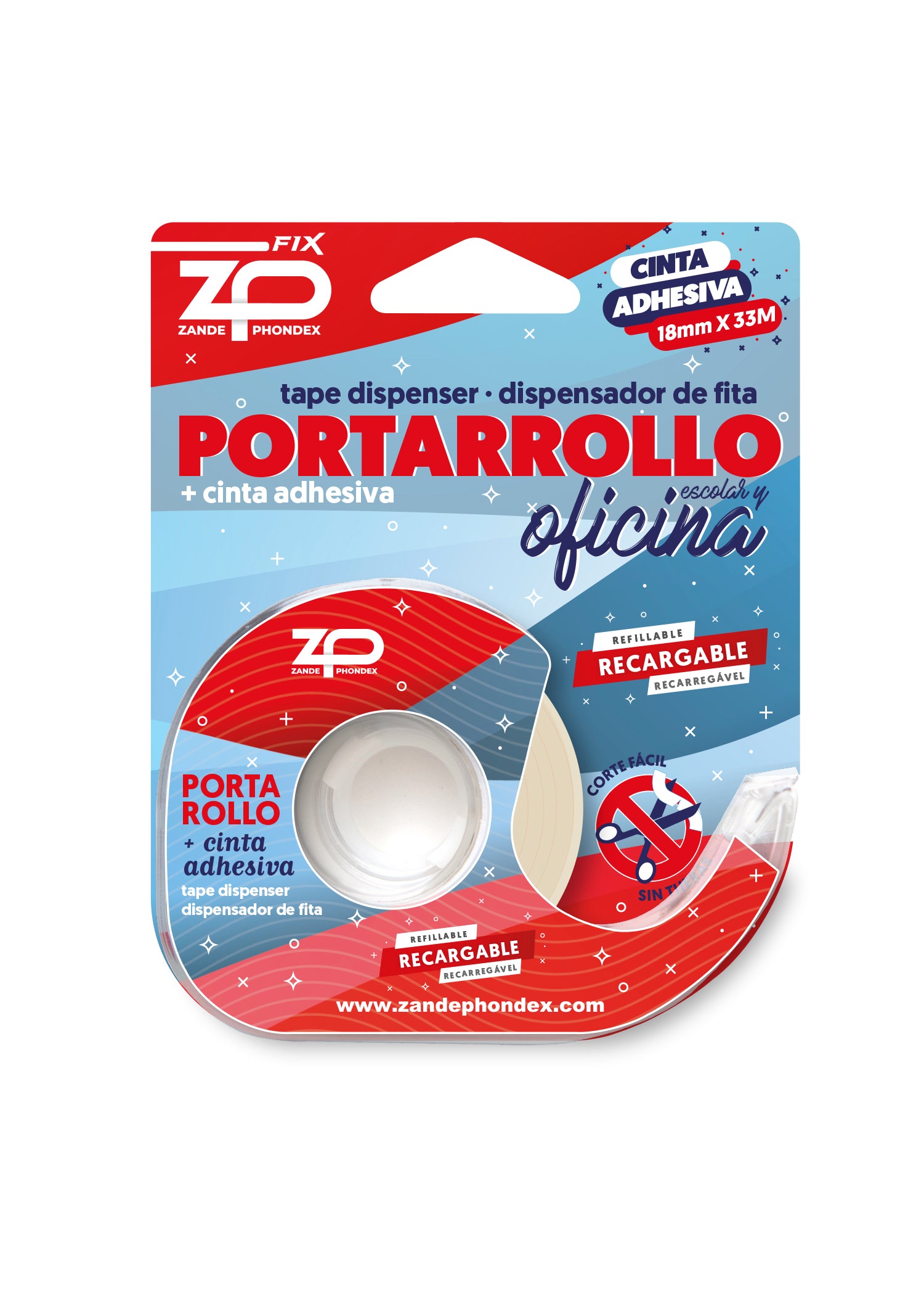 Zp - PORTARROLLO OFICINA 18mmX33M