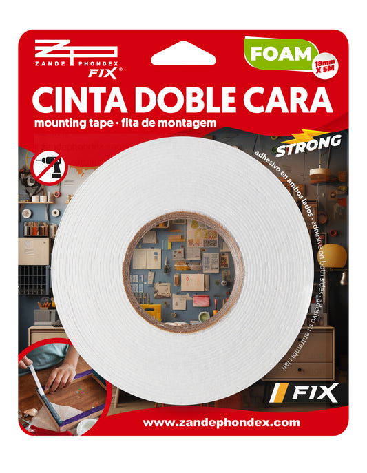 Zp - CINTA DOBLE CARA 5M*18mm