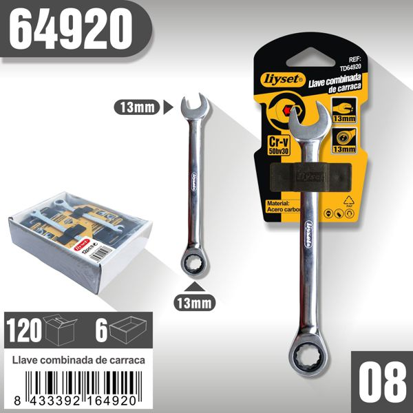 Liyset - Llave Fija Combinada 13mm