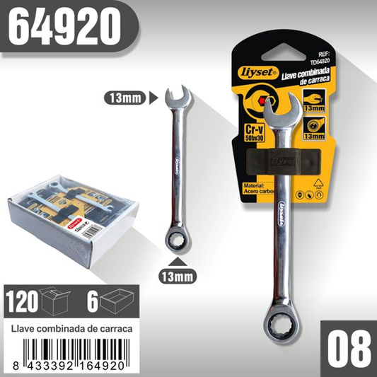 Liyset - Llave Fija Combinada 13mm