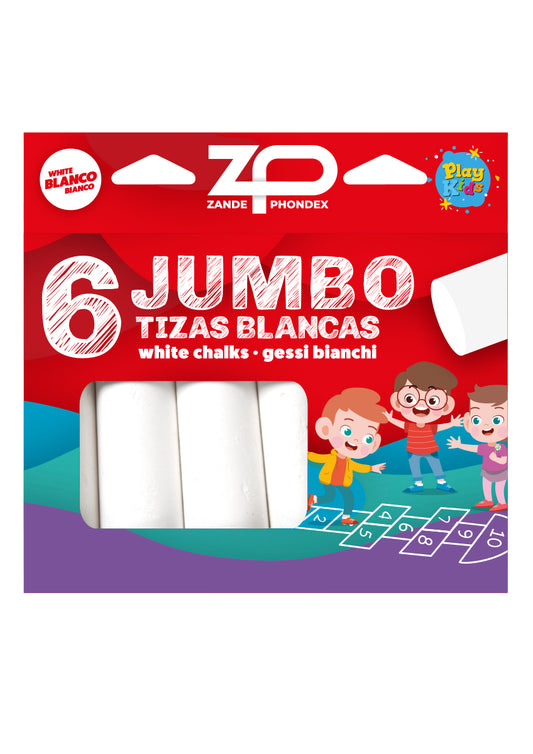 Zp - C/ 6 TIZAS JUMBO BLANCAS