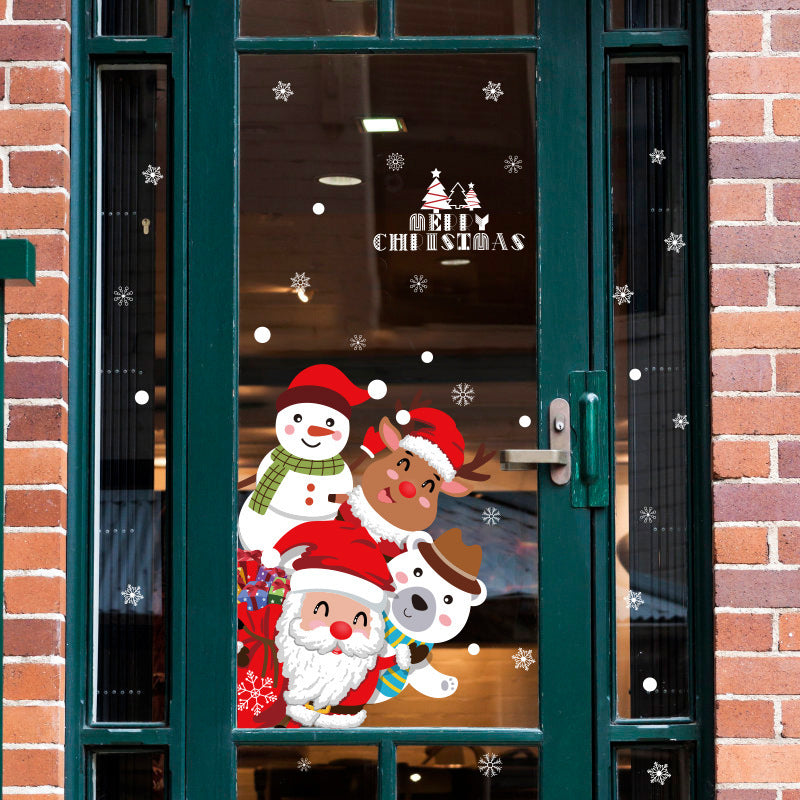 Navidad - Pegatinas de vidrio navideñas - Zhibo