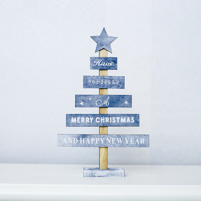 Creative Painted Letter Christmas Tree Ornaments - Zhibo