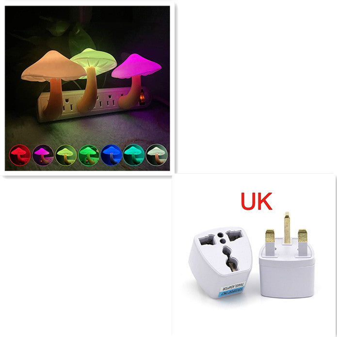 Lámpara de pared con luz nocturna LED tipo hongo