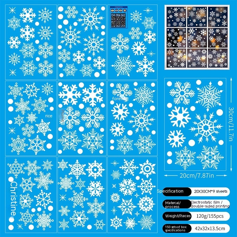 Navidad - Pegatinas estáticas navideñas - Zhibo