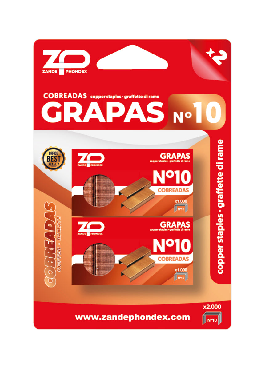 Zp - BLISTER GRAPAS Nº10