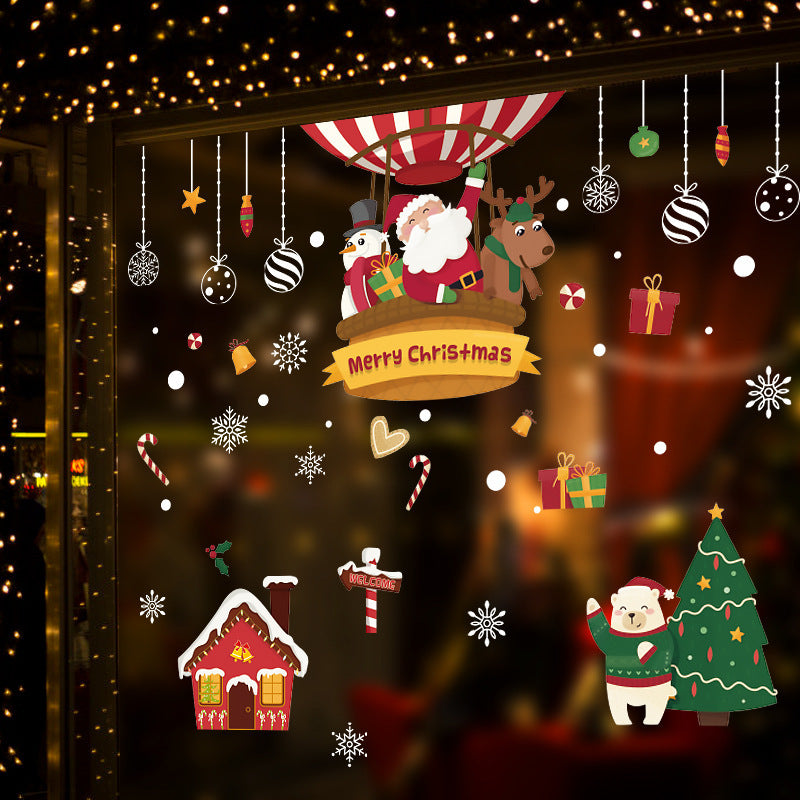 Navidad - Pegatinas de vidrio navideñas - Zhibo