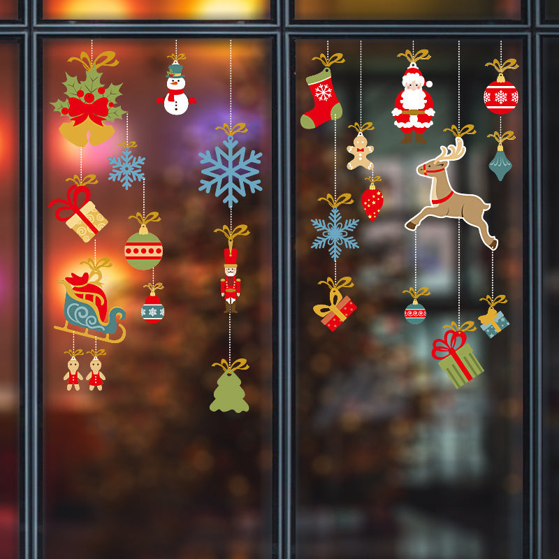 Navidad - Pegatinas de vidrio navideñas - Zhibo