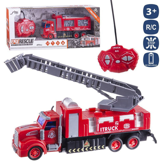 R/CAMIÓN OBRAS PÚBLICAS 7 F 2/M 20 CM OBRAS PUBLICAS. CON LUZ. MANDO BOTON PILAS 2XAA Y MANDO COCHE 3XAA NO INCL. CAJA VENTANA DE 35X14 CM.