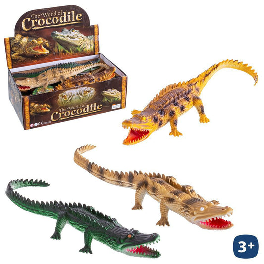 COCODRILO GOMA 4/C 36 CM HANTAG. Aleatorio