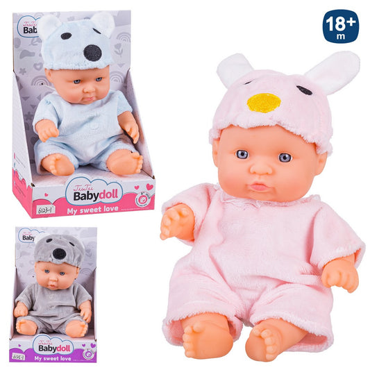 BEBÉ DISFRAZ PVC 3/M 21 CM CAJA ABIERTA 14X21CM