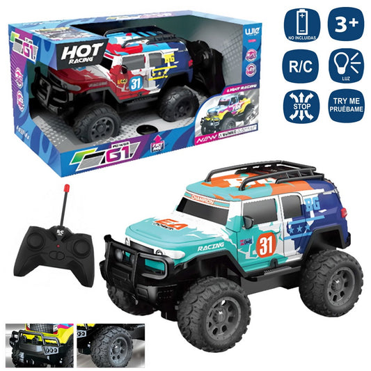 R/C 7F COCHE PICK UP LUZ INTERNA 7F 2/C 24 X 14 X 14 CM FUNCION PRUEBAME ( PILAS INCLUIDAS 3 AG13 ) LUZ INTERNA BRILLA EN LA NOCHE : FUNCIONA CON PILAS NO INCLUIDAS 3AA+2AA - CAJA IMPR