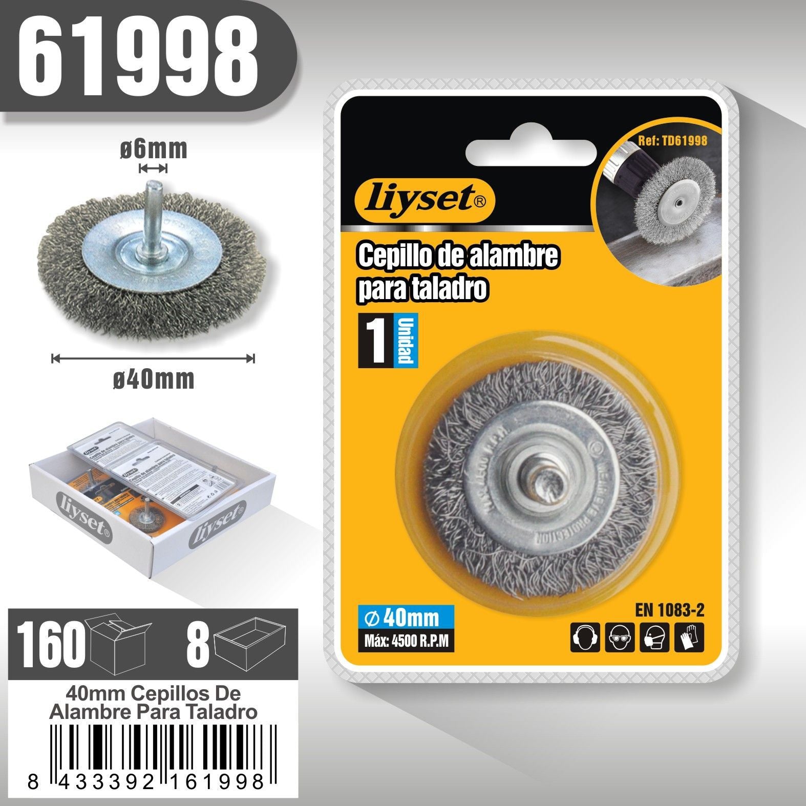 Liyset - Cepillo de Alambre para Taladro