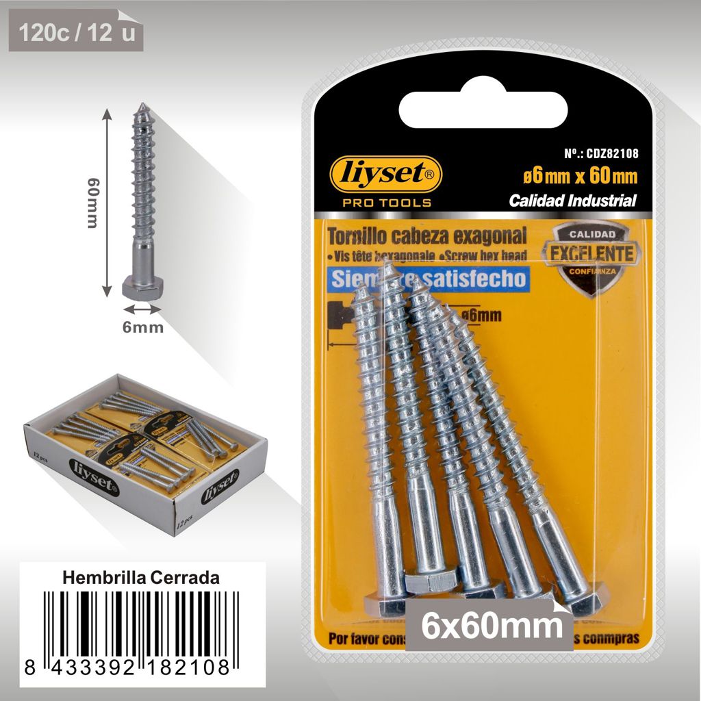 Liyset - Tornillo Cabeza Hexagonal
