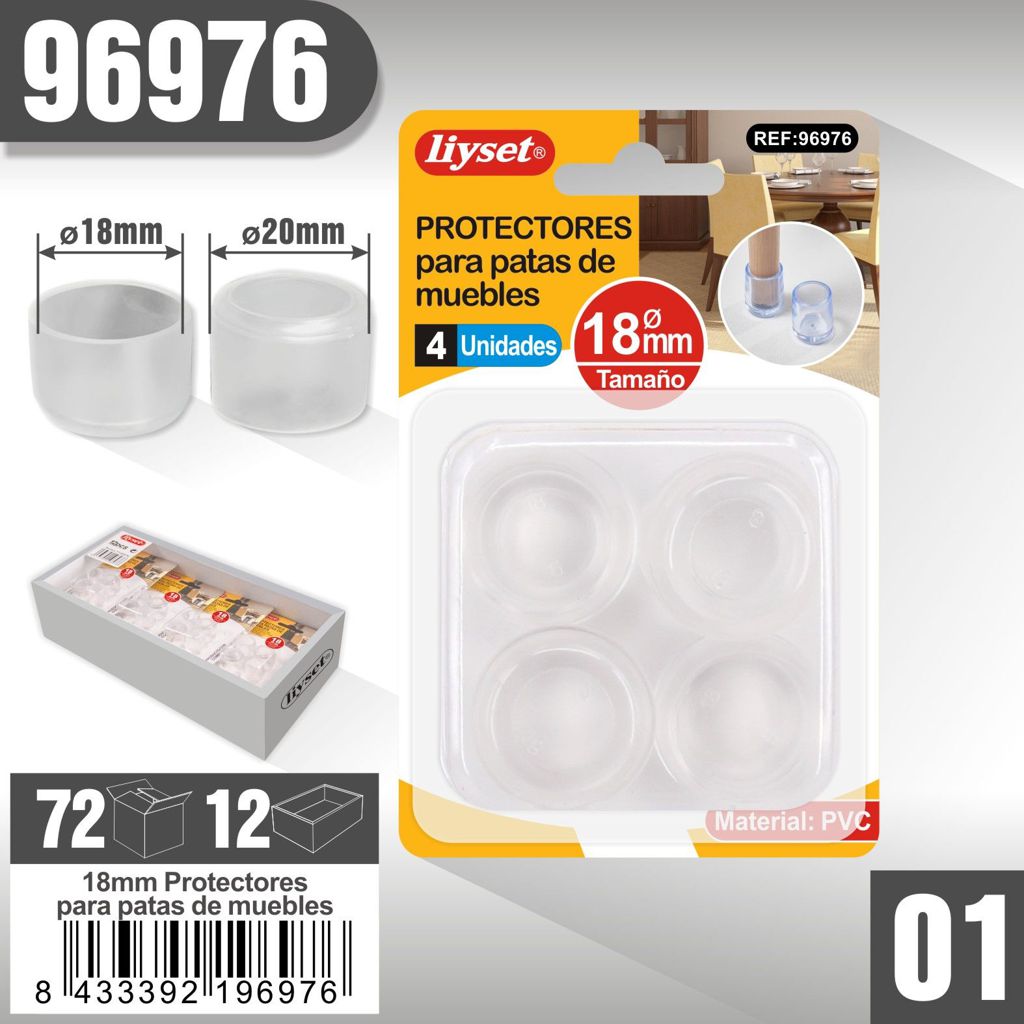 Liyset - Protectortes Para Patas de Muebles
