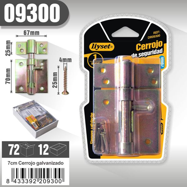 Liyset - Cerrojo Galvanizado
