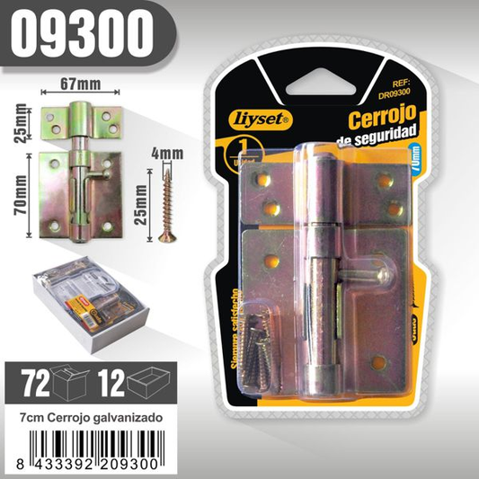 Liyset - Cerrojo Galvanizado