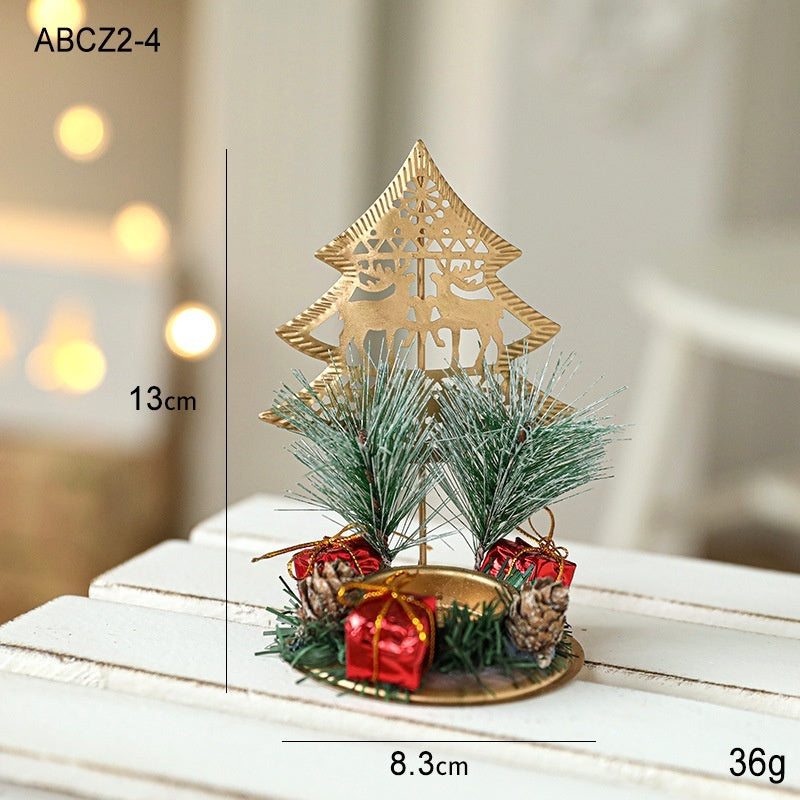 Navidad - Candelabro navideño de hierro - Zhibo