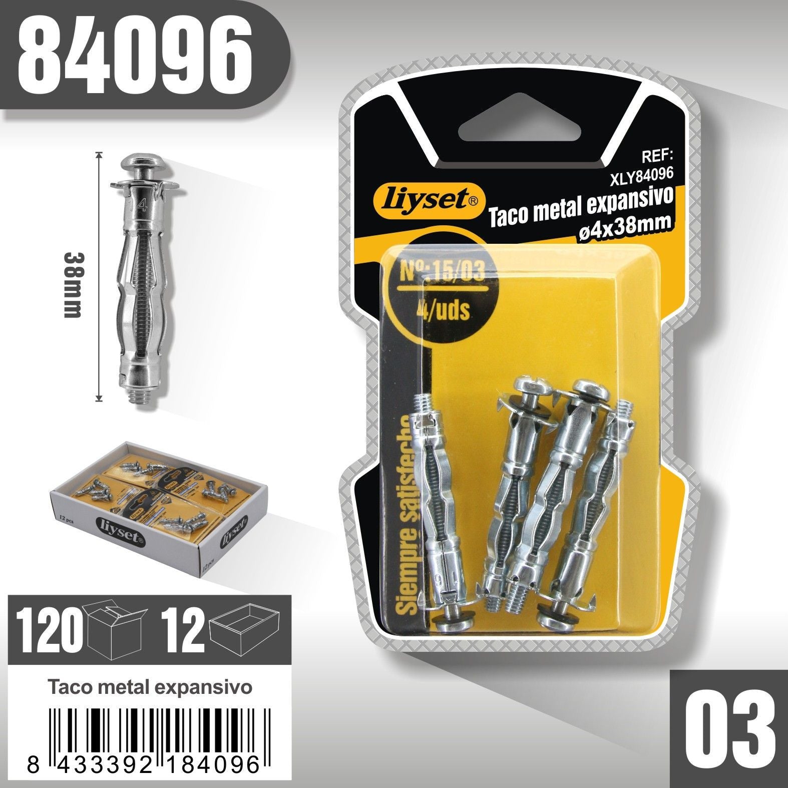 Liyset - Taco Metal Expansivo