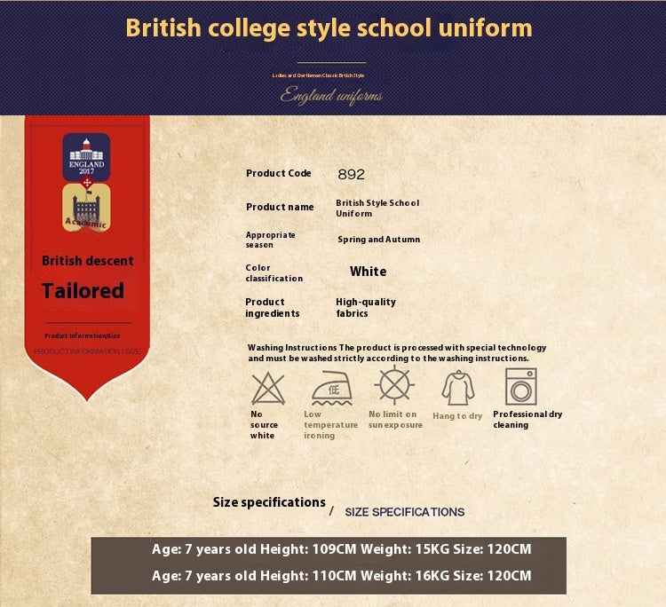 Uniforme Escolar estilo Britanico - Zhibo